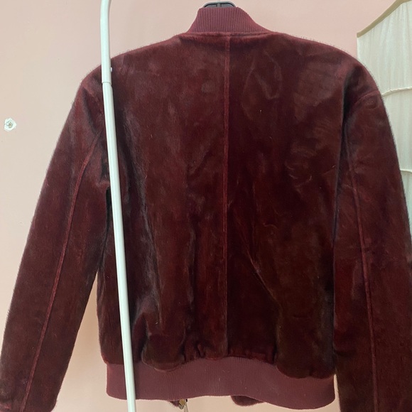 J.O.A faux pony bomber jacket - Picture 4 of 6